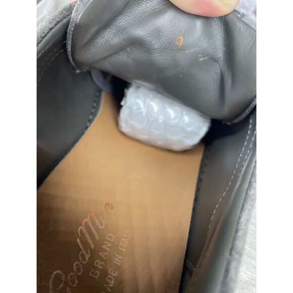 Goodman Brand Edge Charcoal Suede Casual Lace Low Top Sneakers Men Sz 42EU/9M US - Picture 7 of 16